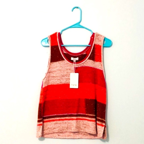 Fate Tops - NWT Color-block Knit Blouse NWT